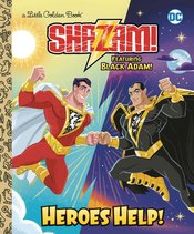 DC SHAZAM HEROES HELP LITTLE GOLDEN BOOK